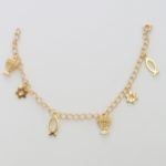 Pulsera de Goldfield con varias Estrellas, Menorah y Peces